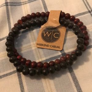 Weekend Casual WC Set Mens Bead Bracelets